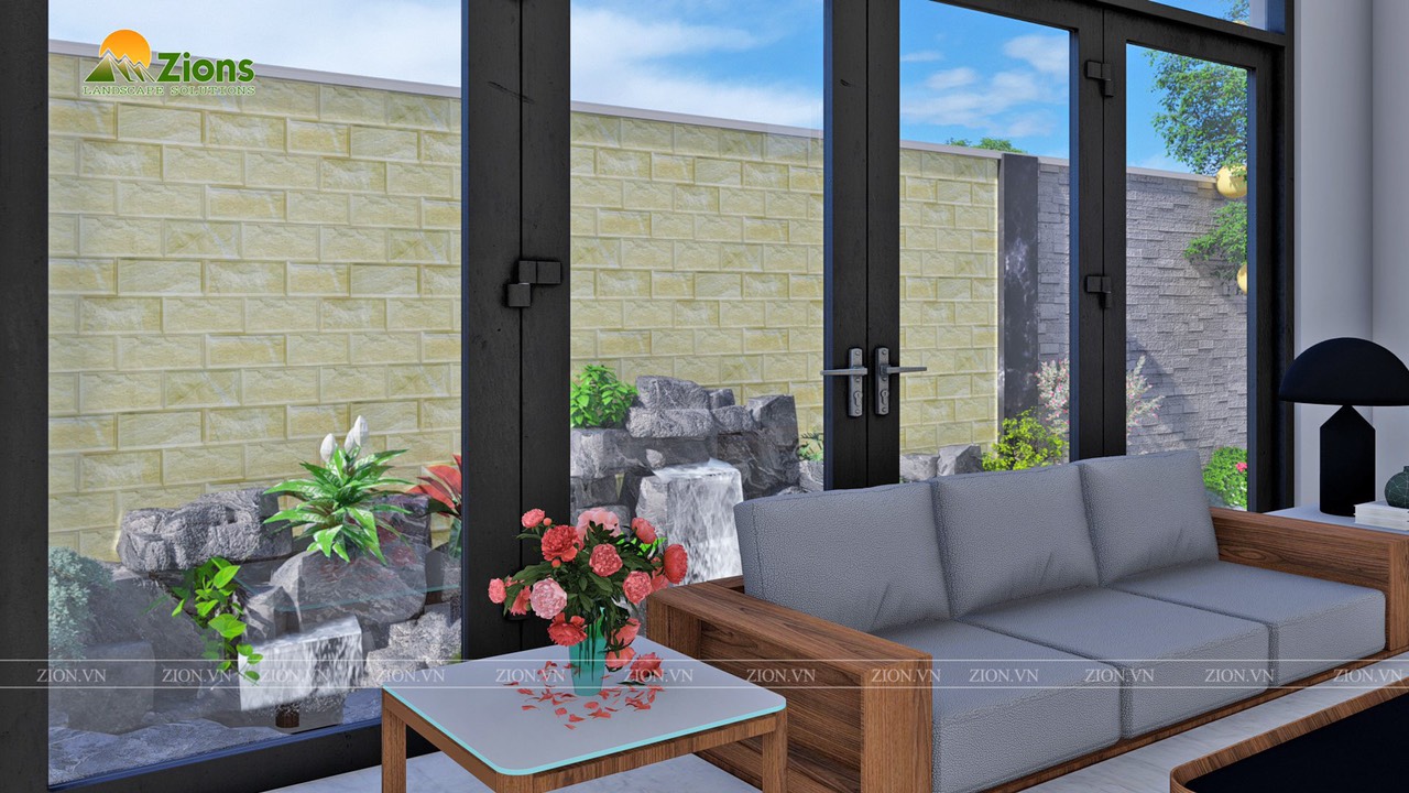 Thiết kế thi công sân vườn biệt thự vinhomes riverside